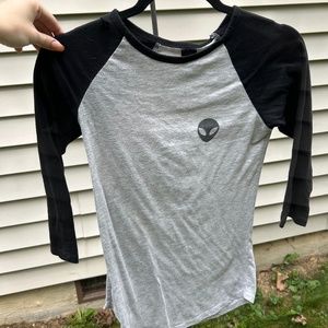 Alien Baseball Tee